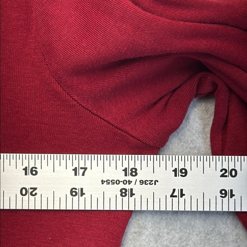 Karen Scott Red 3/4 Sleeve Fitted Blouse - Picture 3 of 6